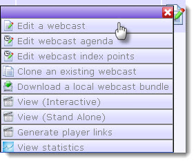 Edit Webcast